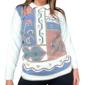 Alfred Dunner Vintage Embroidered Sweater